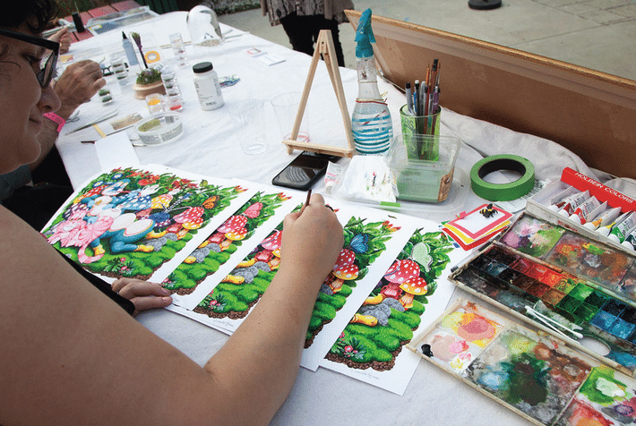 Art happening at Drawn Together